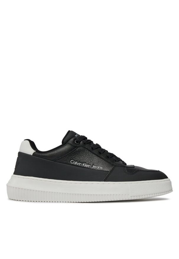 Calvin Klein Jeans Sneakersy Chunky Cupsole Low Lth In Sat YM0YM00873 Czarny. Kolor: czarny. Materiał: materiał