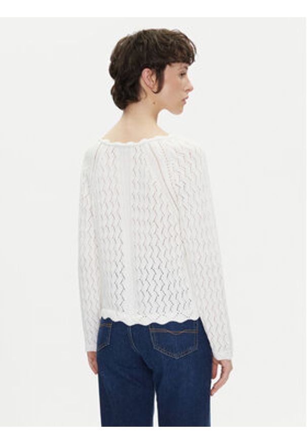 Pepe Jeans Sweter Olya PL702288 Écru Regular Fit. Materiał: bawełna
