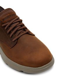 skechers - Skechers Półbuty Garza - Gervin 205046/CDB Brązowy. Kolor: brązowy. Materiał: skóra, nubuk #6