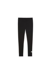 Puma - Damskie legginsy ESS METALLIC PUMA Black Metallic Silver. Kolor: wielokolorowy, czarny, szary