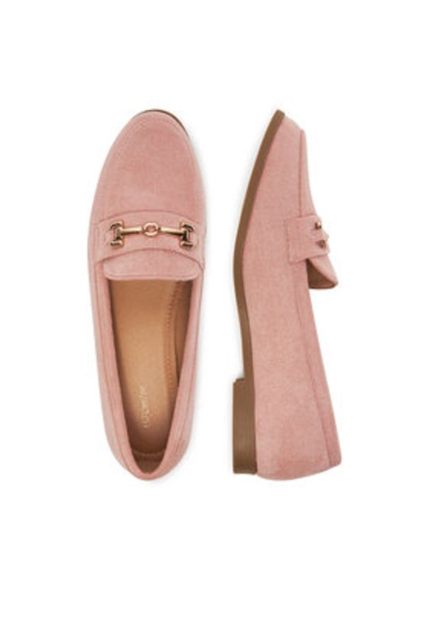 DeeZee Loafersy HXG2106-27 Różowy. Kolor: różowy. Materiał: materiał