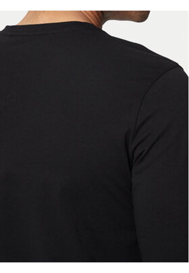 BOSS - Boss Longsleeve Tacls 50512111 Czarny Regular Fit. Kolor: czarny. Materiał: bawełna. Długość rękawa: długi rękaw
