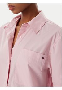 TOMMY HILFIGER - Tommy Hilfiger Koszula WW0WW48899 Różowy jasny Relaxed Fit. Kolor: różowy. Materiał: bawełna #3