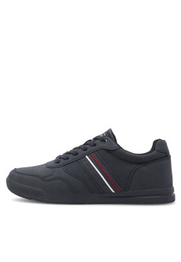 Lanetti Sneakersy MP07-11728-03 Granatowy. Kolor: niebieski. Materiał: skóra