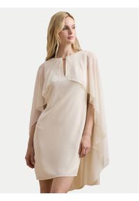 Lauren Ralph Lauren - LAUREN RALPH LAUREN Sukienka koktajlowa 253957566 Écru Regular Fit. Kolor: kremowy. Materiał: syntetyk. Styl: wizytowy #1