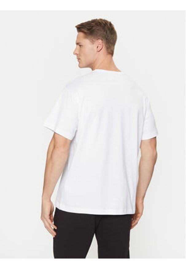 Versace Jeans Couture T-Shirt 78GAHC01 Biały Regular Fit. Kolor: biały. Materiał: bawełna