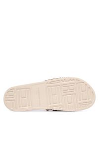 TOMMY HILFIGER - Tommy Hilfiger Klapki Monogram Pool Slide FW0FW09423 Brązowy. Kolor: brązowy. Materiał: materiał #4