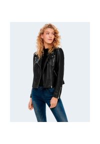 only - Kurtka Kobieta ONLY ONLGEMMA FAUX LEATHER BIKER OTW NOOS. Kolor: czarny. Materiał: skóra #1