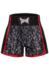 TAPOUT - Szorty do boksu tajskiego Tapout Camino. Kolor: wielokolorowy, czarny, czerwony. Sport: fitness #2