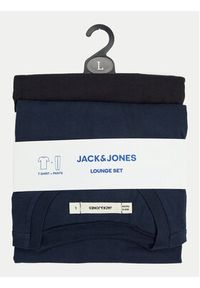 Jack & Jones Piżama Everest 12273633 Granatowy Standard Fit. Kolor: niebieski. Materiał: syntetyk, bawełna #4