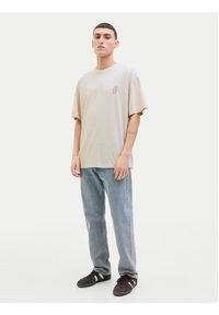 Jack & Jones T-Shirt Charge 12269384 Beżowy Relaxed Fit. Kolor: beżowy. Materiał: bawełna #4