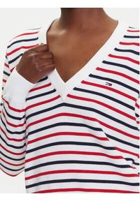 Tommy Jeans Sweter Essential DW0DW19888 Kolorowy Regular Fit. Materiał: bawełna. Wzór: kolorowy #4