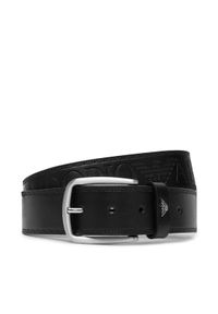 Emporio Armani Pasek EM007190 AF29179 UC001 Czarny. Kolor: czarny. Materiał: skóra #1