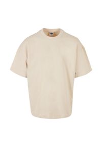 Urban Classics - Męska Koszulka Oversize Z Grubej Bawełny. Kolor: brązowy. Materiał: bawełna. Sport: turystyka piesza #1