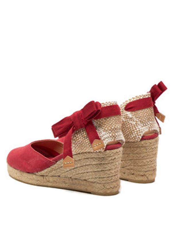 Castañer Espadryle Carina/6/002 021644 Czerwony. Kolor: czerwony. Materiał: materiał