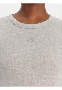 Calvin Klein Jeans Sukienka codzienna LV047D217G Szary Slim Fit. Okazja: na co dzień. Kolor: szary. Materiał: bawełna. Typ sukienki: proste. Styl: casual #3