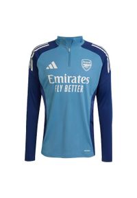 Adidas - Koszulka treningowa Arsenal Tiro 25 Competition. Kolor: niebieski. Materiał: dresówka. Sport: piłka nożna