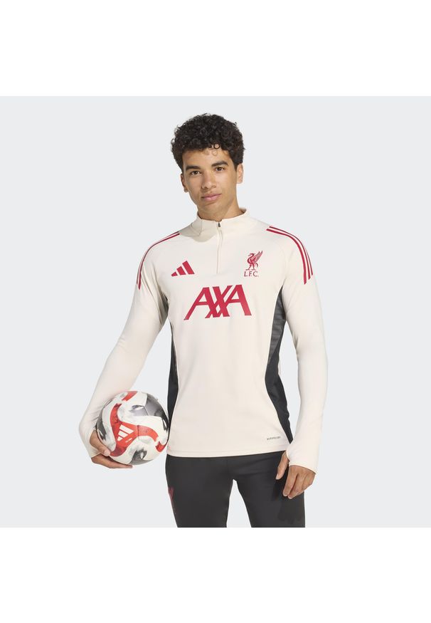 Adidas - Koszulka Liverpool FC Tiro 25 Competition Training. Kolor: biały. Materiał: dresówka. Sport: piłka nożna