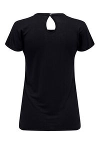only - ONLY T-Shirt 15282699 Czarny Regular Fit. Kolor: czarny. Materiał: wiskoza