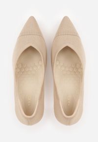 Born2be - Ciemnobeżowe Szpilki VICES z Dzianiny z Amortyzującą Wkładką i Miękkim Zapiętkiem Naviane. Okazja: na spotkanie biznesowe, na co dzień. Kolor: beżowy. Materiał: dzianina. Sezon: lato. Obcas: na szpilce. Styl: biznesowy, casual #3