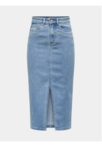 only - ONLY Spódnica jeansowa Siri 15324365 Niebieski Regular Fit. Kolor: niebieski. Materiał: bawełna #6