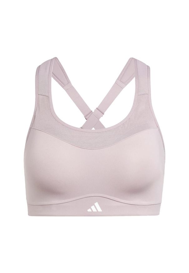 Adidas - Biustonosz TLRD Impact Training High-Support. Kolor: wielokolorowy, różowy, fioletowy. Materiał: materiał