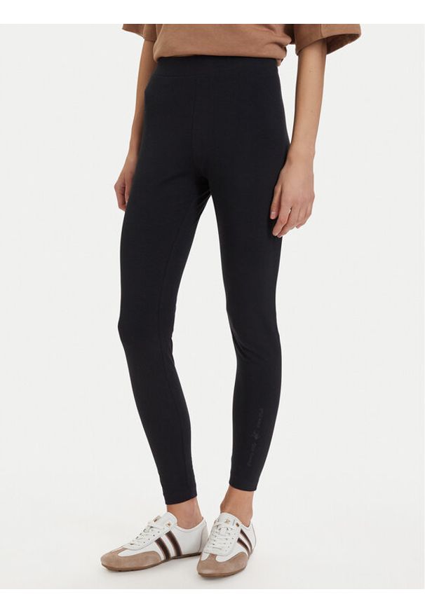 Beverly Hills Polo Club Legginsy P-SS26W-TL516528-0298 Granatowy Slim Fit. Kolor: niebieski. Materiał: bawełna