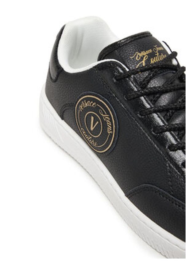 Versace Jeans Couture Sneakersy Fondo Meyssa 79VA3SJ5 ZPB33 Czarny. Kolor: czarny. Materiał: skóra