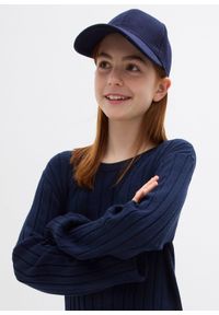 bonprix - Sukienka dzianinowa z miękkiej mieszanki wiskozy. Kolor: niebieski. Materiał: wiskoza, dzianina. Styl: elegancki