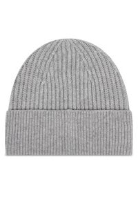 Calvin Klein Czapka Ck Metal Wool Beanie LV04D8032G Szary. Kolor: szary. Materiał: wełna #4