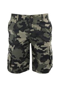 WE THE PEOPLE - Męskie szorty kamuflażowe Nihil 48 - wygodne i trwałe. Kolor: wielokolorowy, brązowy, zielony. Materiał: bawełna. Sport: turystyka piesza #1