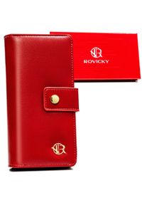 ROVICKY - Portfel damski Rovicky R-POR-01-F7 czerwony. Kolor: czerwony. Materiał: skóra ekologiczna #1