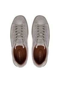 TOMMY HILFIGER - Tommy Hilfiger Sneakersy Park Premium Suede FM0FM05829 Szary. Kolor: szary. Materiał: zamsz, skóra #3