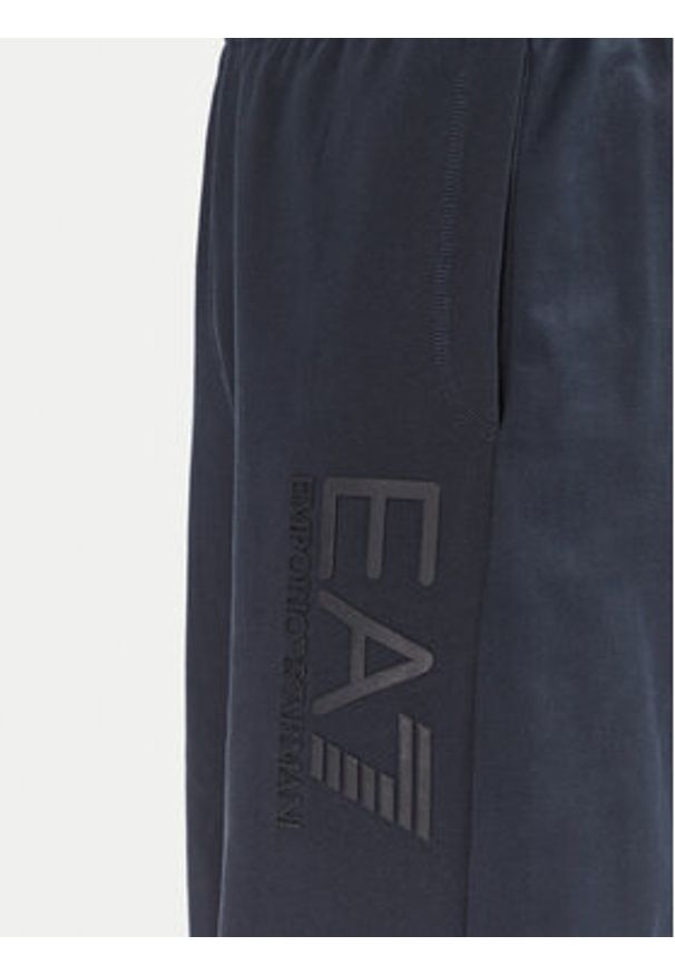 EA7 Emporio Armani Spodnie dresowe 7M000233 AF13512 UB102 Granatowy Regular Fit. Kolor: niebieski. Materiał: bawełna