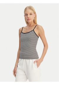 Tommy Jeans Top Essential DW0DW20675 Czarny Slim Fit. Kolor: czarny. Materiał: bawełna #1