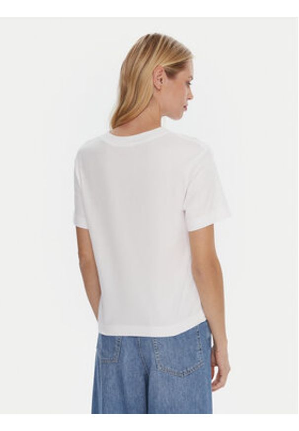 Quiksilver T-Shirt Essential EQWZT03196 Biały Regular Fit. Kolor: biały. Materiał: bawełna