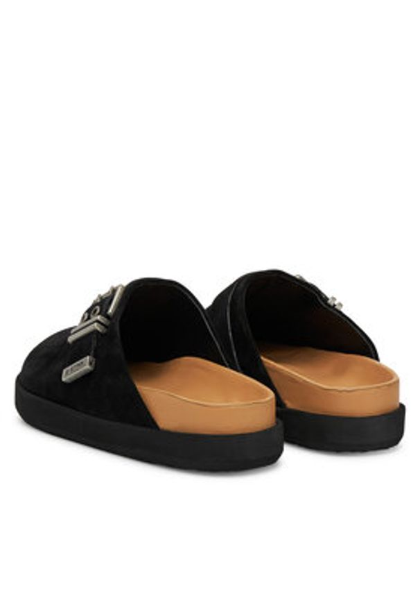 G-Star RAW - G-Star Raw Klapki BROOKE-25SS452 Czarny. Kolor: czarny. Materiał: zamsz, skóra