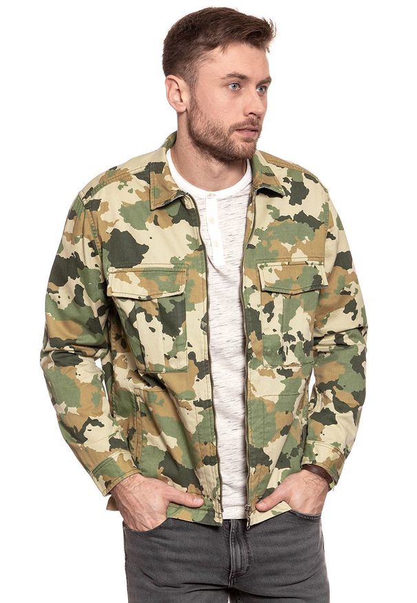 Lee - KURTKA LEE FATIQUE OVERSHIRT CAMOUFLAGE L66QCW03 112116625. Wzór: moro
