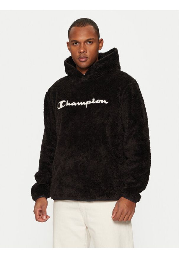 Champion Bluza 220445 Czarny Loose Fit. Kolor: czarny. Materiał: bawełna, syntetyk