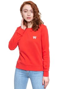 Wrangler - BLUZA WRANGLER CREW SWEAT BITTERSWEET RED W6Z1HAXBO 112130853. Styl: klasyczny #7