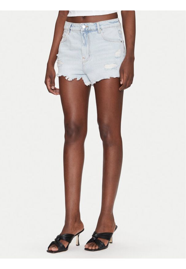 Liu Jo Szorty jeansowe UA5253 D0238 Niebieski Regular Fit. Kolor: niebieski. Materiał: bawełna