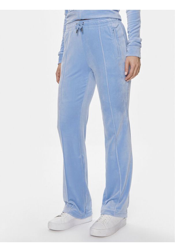 Juicy Couture Spodnie dresowe Tina JCAPW045 Fioletowy Regular Fit. Kolor: fioletowy. Materiał: syntetyk