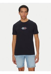 TOMMY HILFIGER - Tommy Hilfiger T-Shirt Flag Box MW0MW38636 Granatowy Regular Fit. Kolor: niebieski. Materiał: bawełna