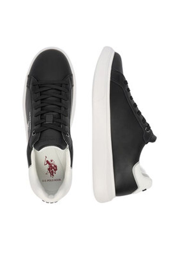 U.S. Polo Assn. Sneakersy EO-AUSTIN001M/6L1 Czarny. Kolor: czarny. Materiał: skóra, syntetyk