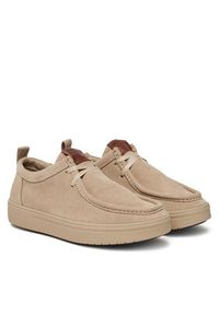 TOMMY HILFIGER - Tommy Hilfiger Półbuty Modern Light Suede Moc Toe Shoe FM0FM05501 Beżowy. Kolor: beżowy. Materiał: zamsz, skóra #4