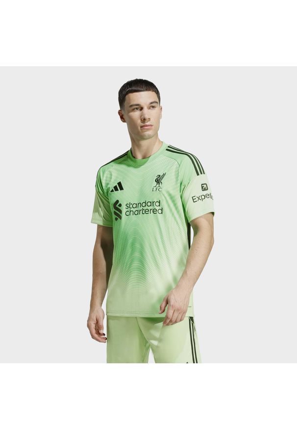 Adidas - Koszulka bramkarska Liverpool FC 25/26. Kolor: zielony. Sport: piłka nożna