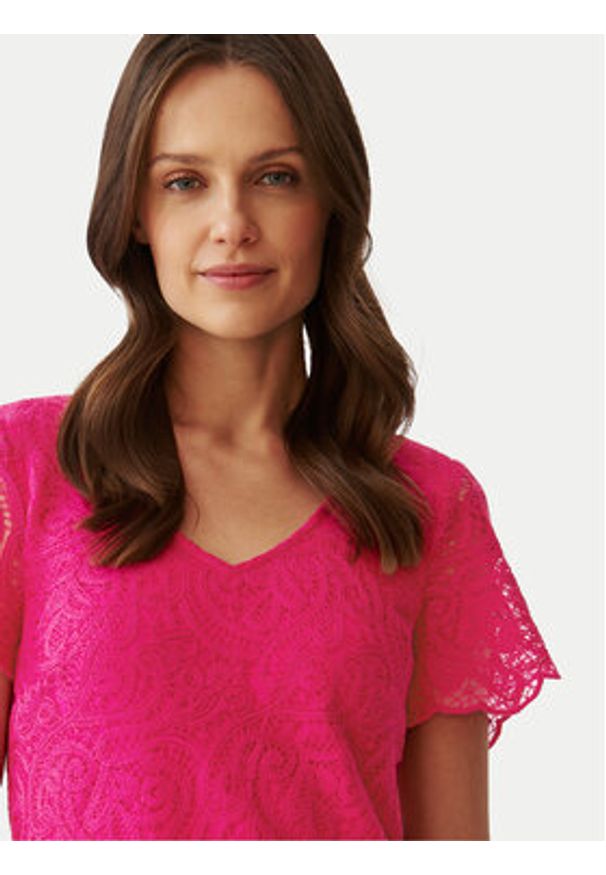 Tatuum Sukienka koktajlowa Sono T2406.204 Różowy Regular Fit. Kolor: różowy. Materiał: bawełna. Styl: wizytowy