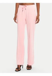 Juicy Couture Spodnie dresowe Tina JCAPW045 Różowy Regular Fit. Kolor: różowy. Materiał: syntetyk