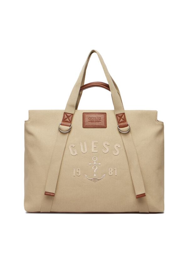 Guess Torba weekendowa HMOSCM P6246 Beżowy jasny. Kolor: beżowy. Materiał: materiał