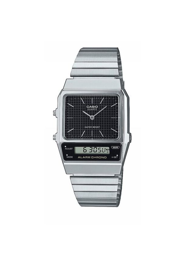 Casio Zegarek Vintage Classic AQ-800E -1AEF Srebrny. Kolor: srebrny. Styl: vintage